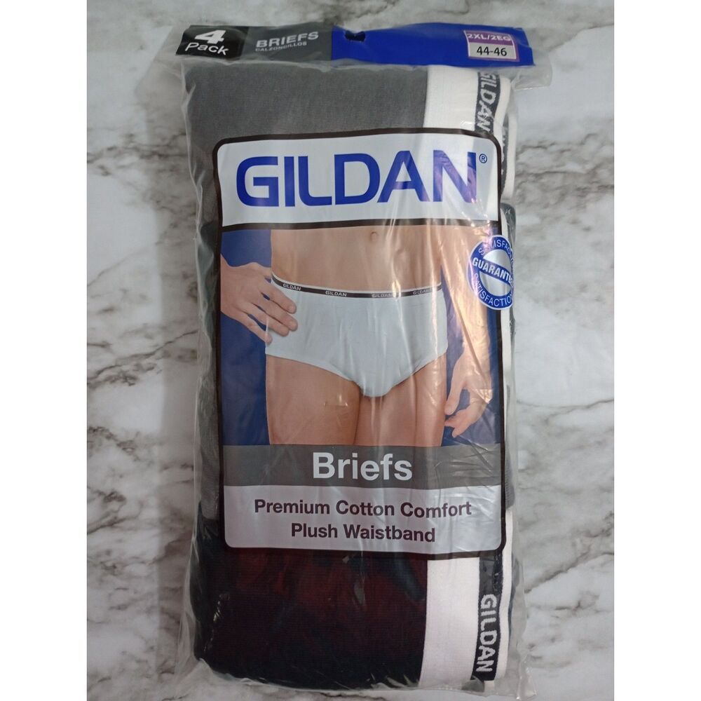 NIB Gildan 4PK Underwear Briefs Size 2XL